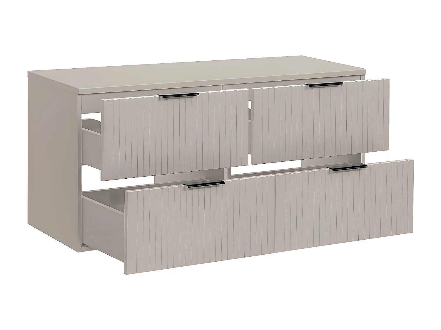 Meuble sous-vasque 120cm plan de toilette Adriel Cachemire