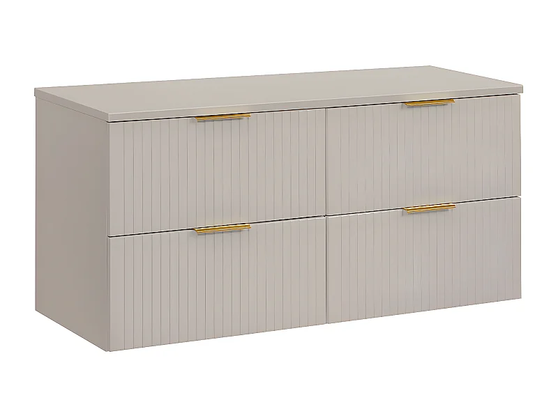 Meuble sous-vasque 120cm plan de toilette Adriel Cachemire