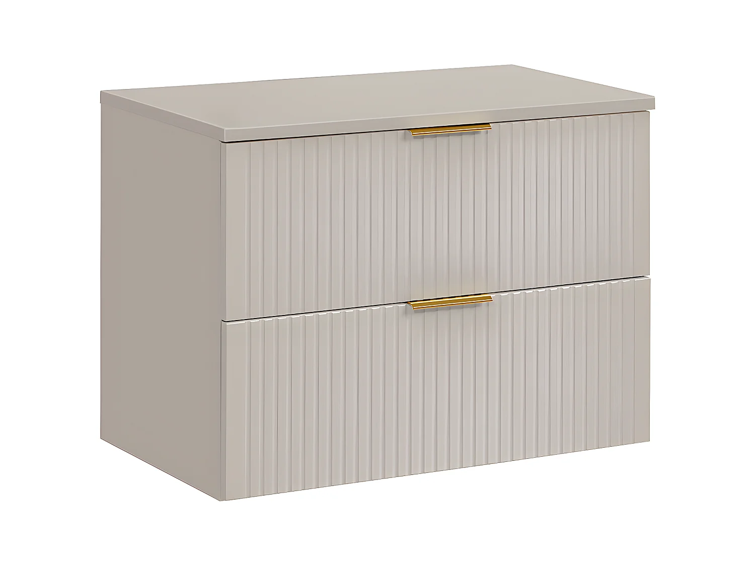 Meuble sous-vasque 80cm plan de toilette Adriel Cachemire