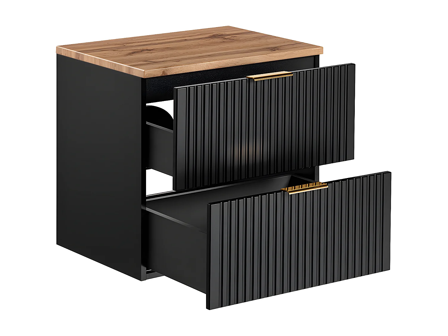 Mobile bagno senza lavabo Adriel nero 60cm