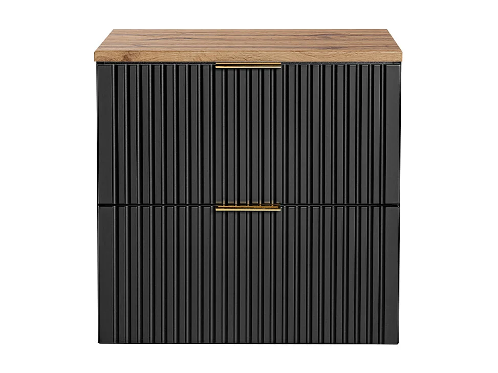 Meuble sous-vasque 60cm plan de toilette Adriel Sort og Træ