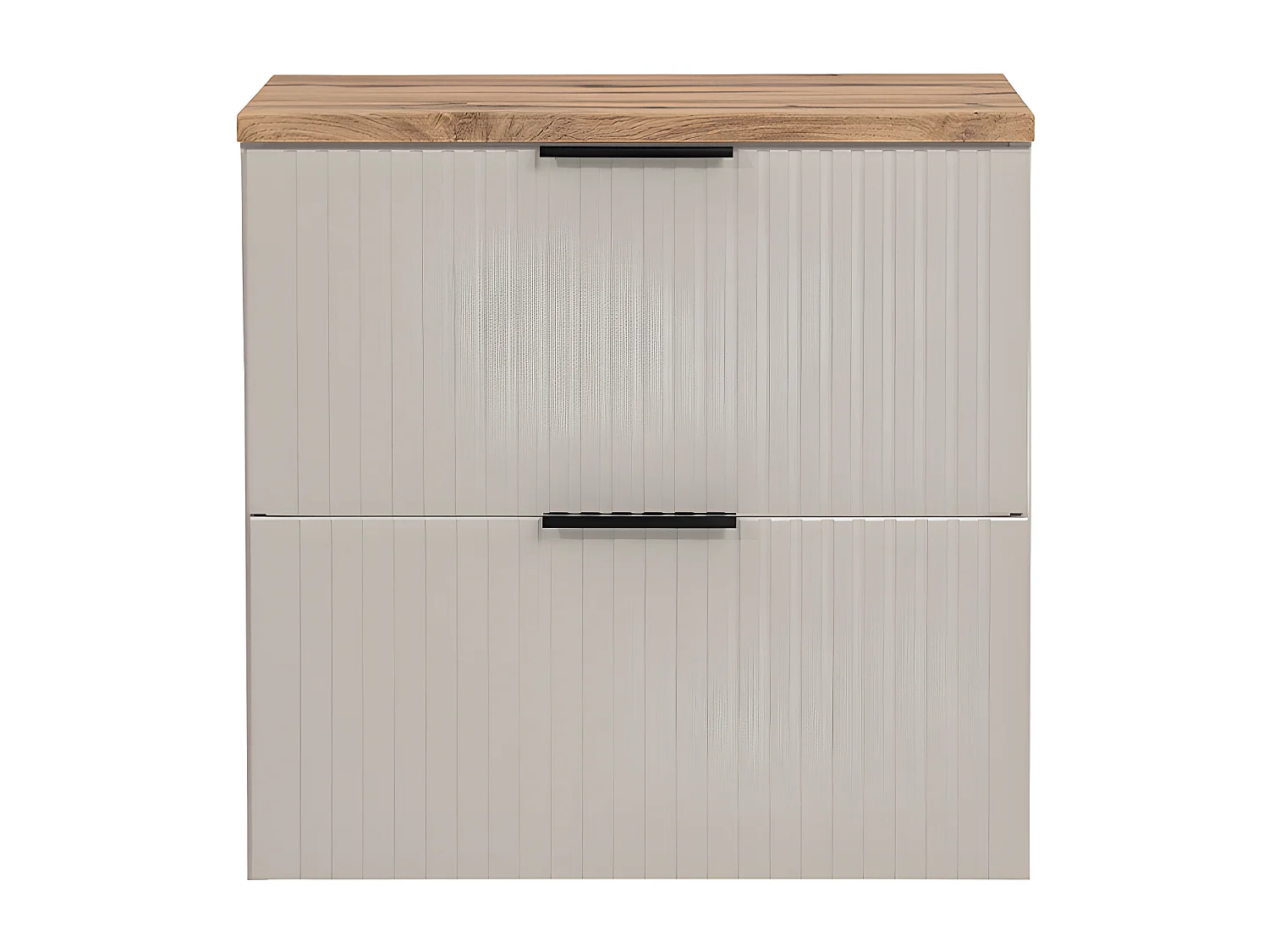 Meuble sous-vasque 60cm plan de toilette Adriel Cachemire et Bois