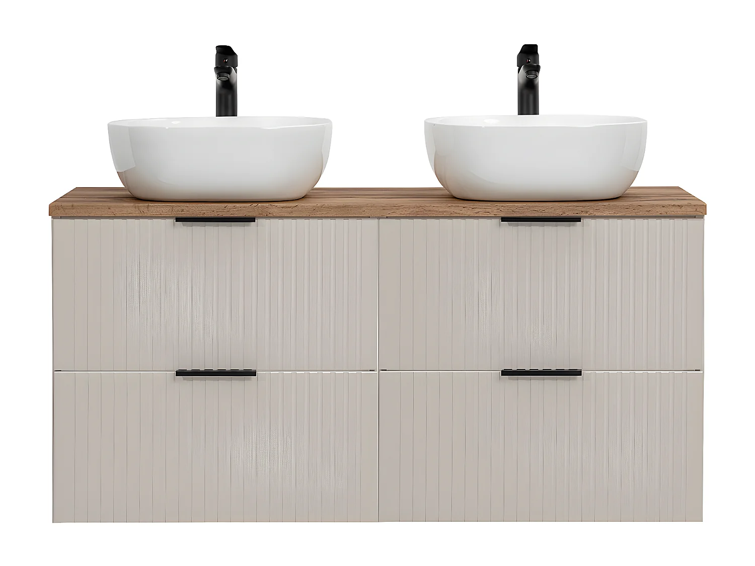 Mueble doble lavabo 120cm Adriel Cachemira y Madera