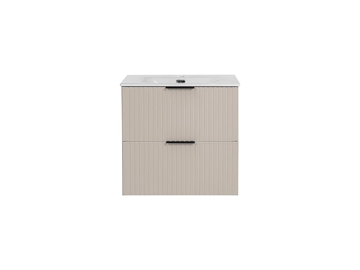 Mueble lavabo individual encastrado 60cm Adriel Cachemira