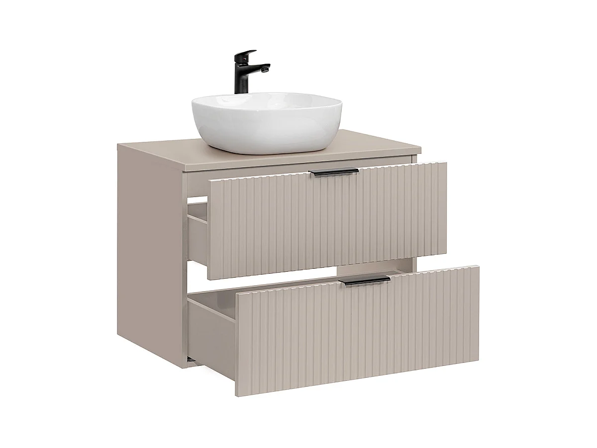Single basin unit 80cm Adriel Cachemire
