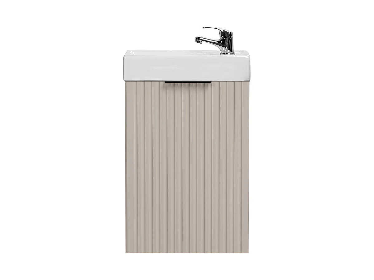 Meuble lave-mains 40cm 1 porte Adriel Cachemire