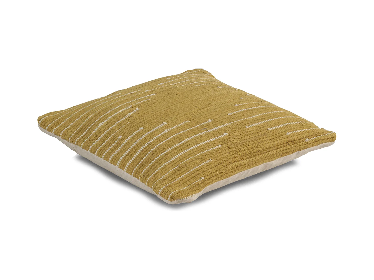 Coussin en coton doré 45x45 cm