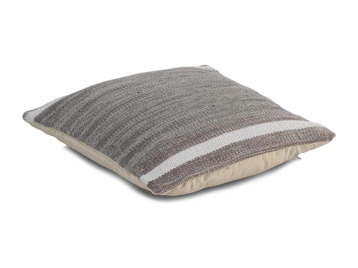 Graues Baumwollkissen 45x45 cm