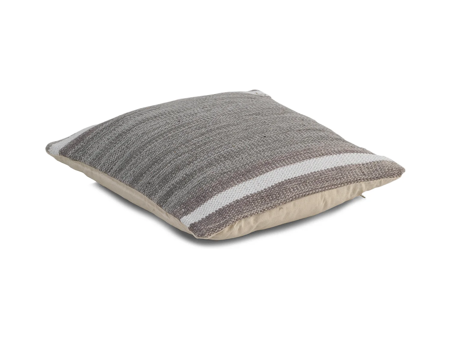 Coussin en coton gris 45x45 cm