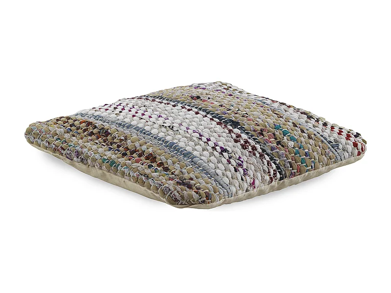 Jutekissen aus Baumwolle, Polyester und Jute, 45 x 45 cm