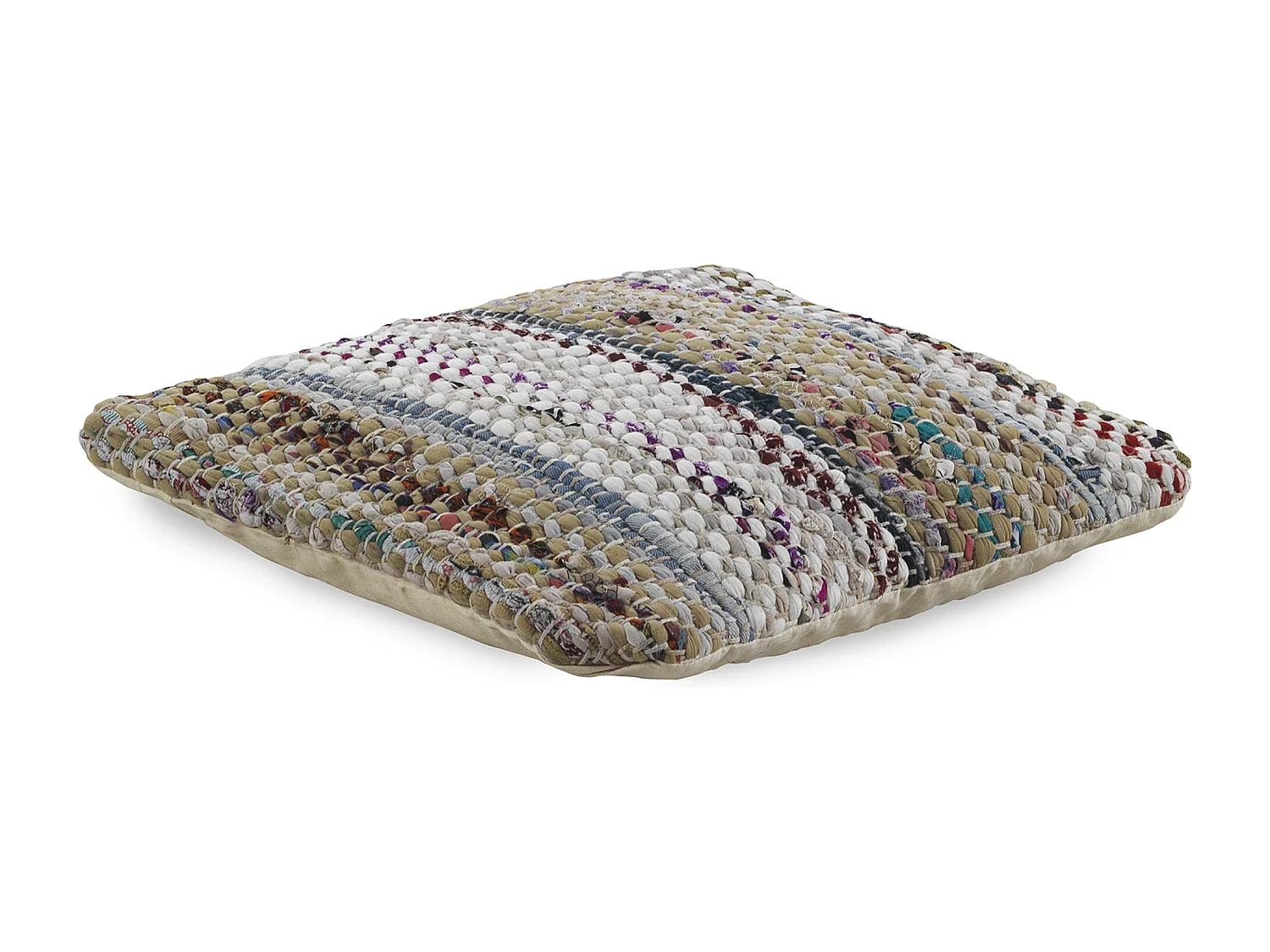 Cojín yute algodón, poliéster y yute 45x45 cm