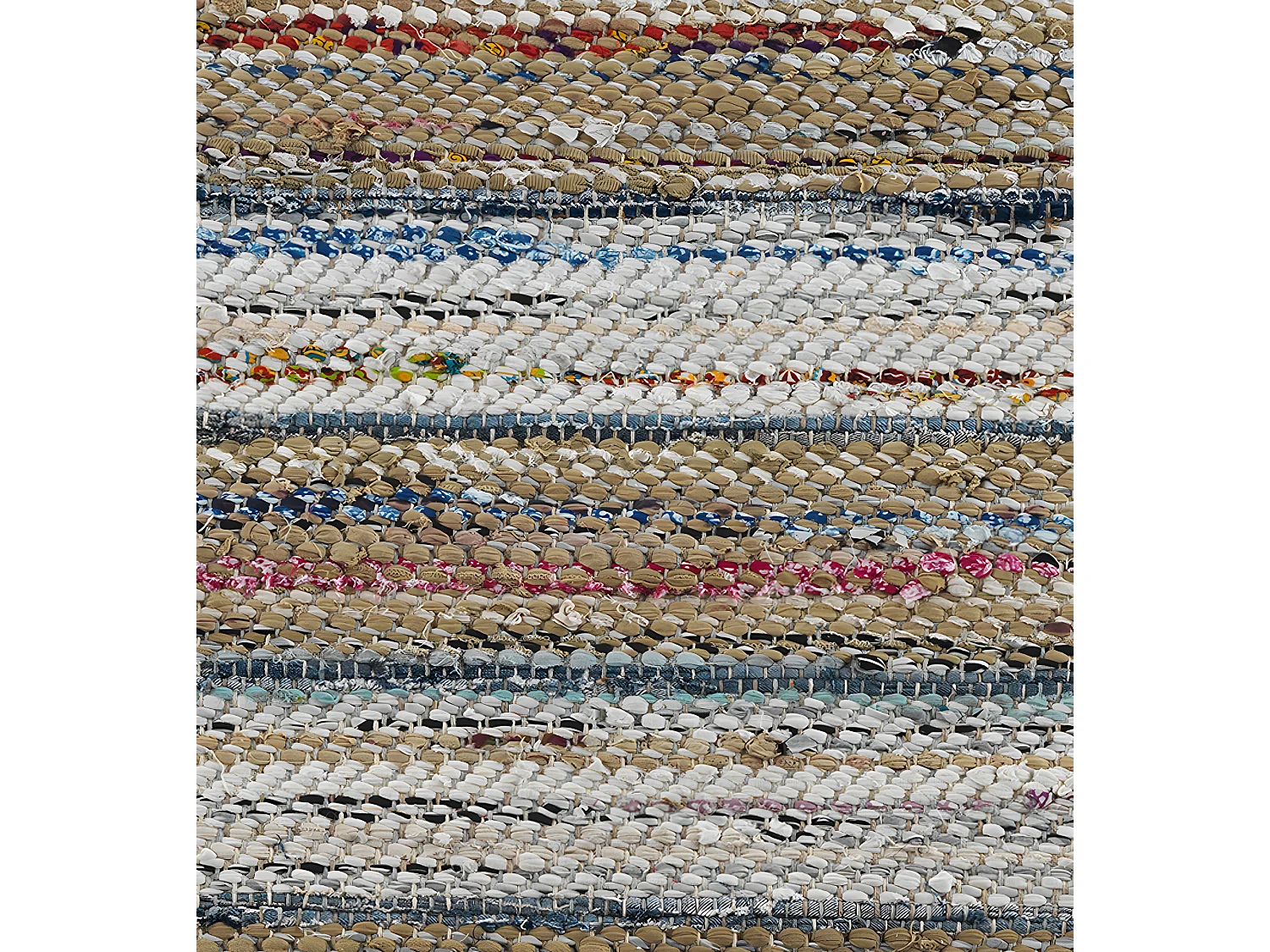 Cojín yute algodón, poliéster y yute 45x45 cm