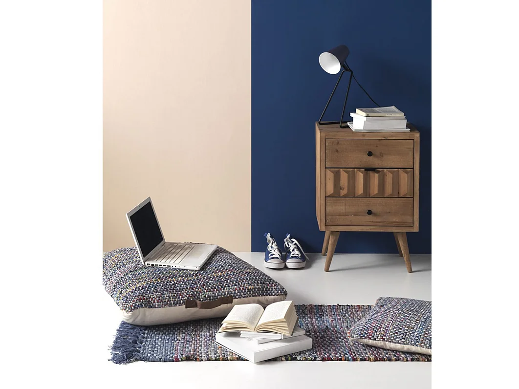 Coussin en coton et polyester  45 x 45 cm