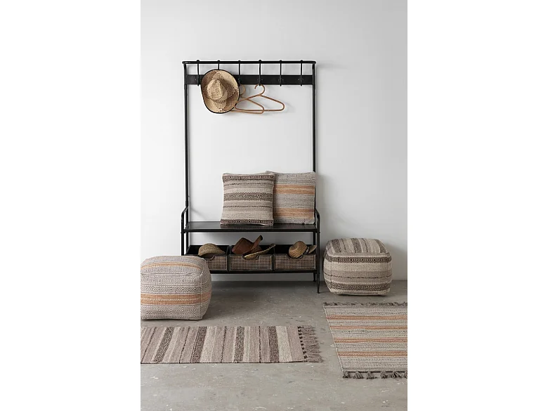 Rötliches Baumwollkissen45x45 cm