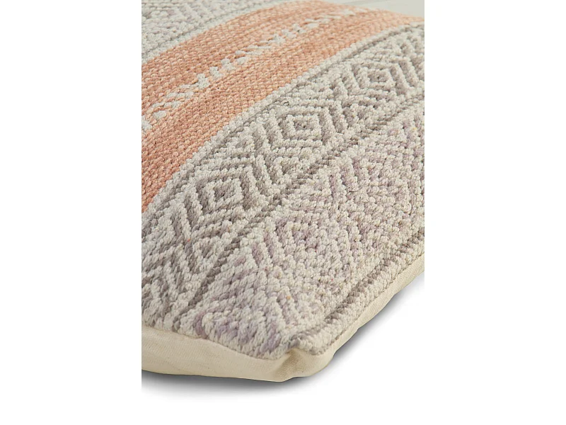 Rötliches Baumwollkissen45x45 cm