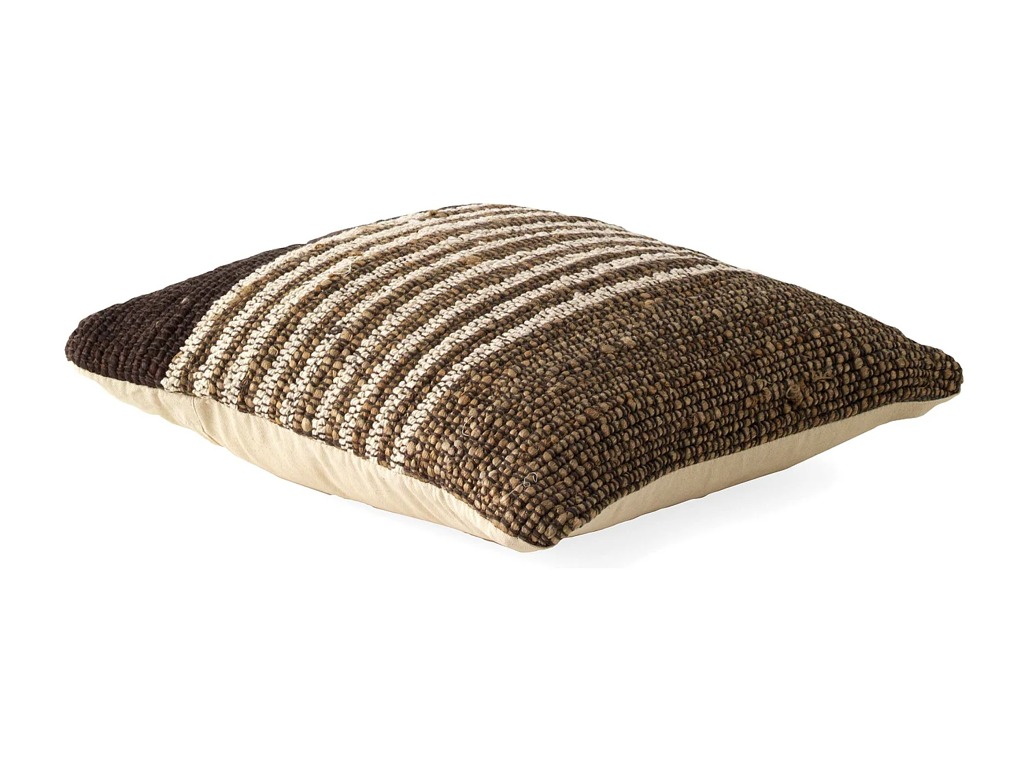 Almofada de juta e algodão 45x45 cm