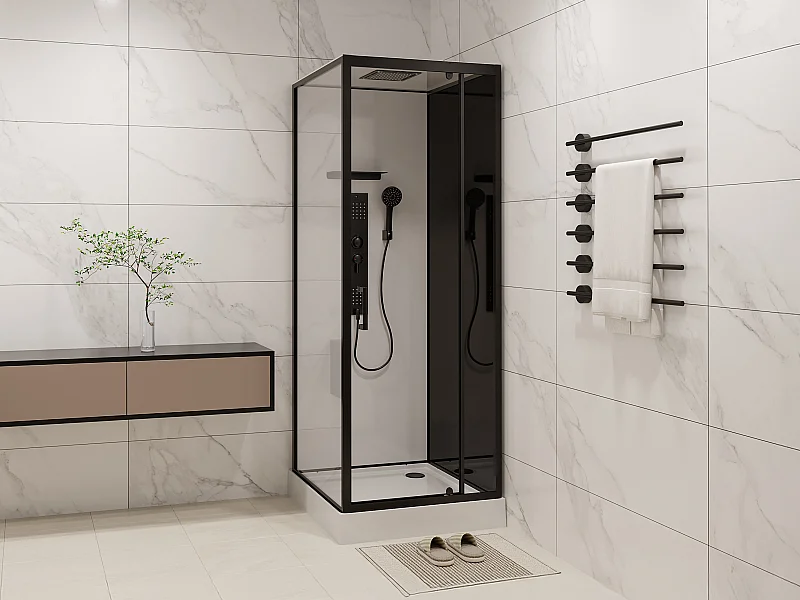 Box doccia idromassaggio Installazione reversibile L80 x l80 x H215 cm - FOMIRA