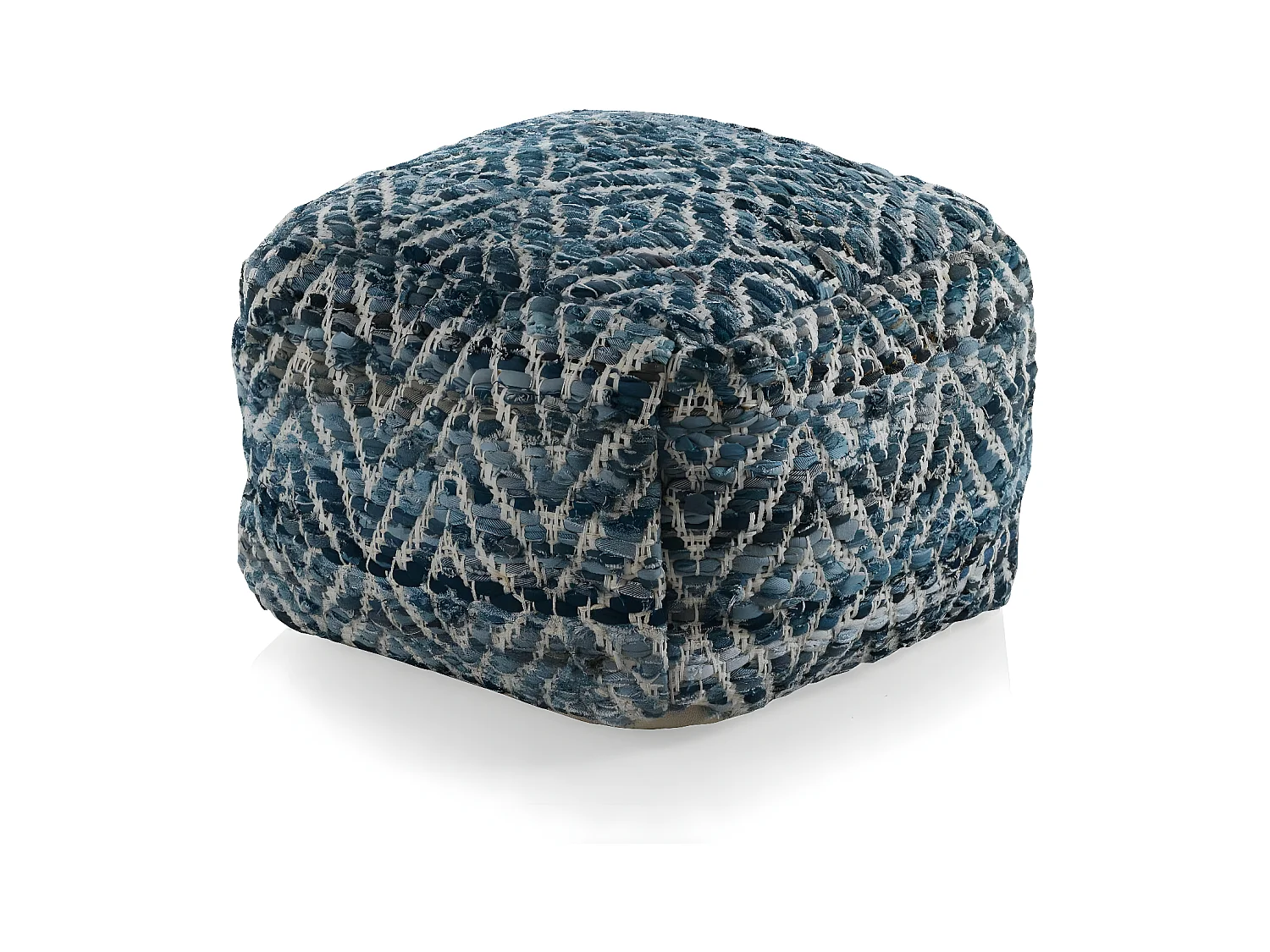 Pouf coton 45x45x35 cm