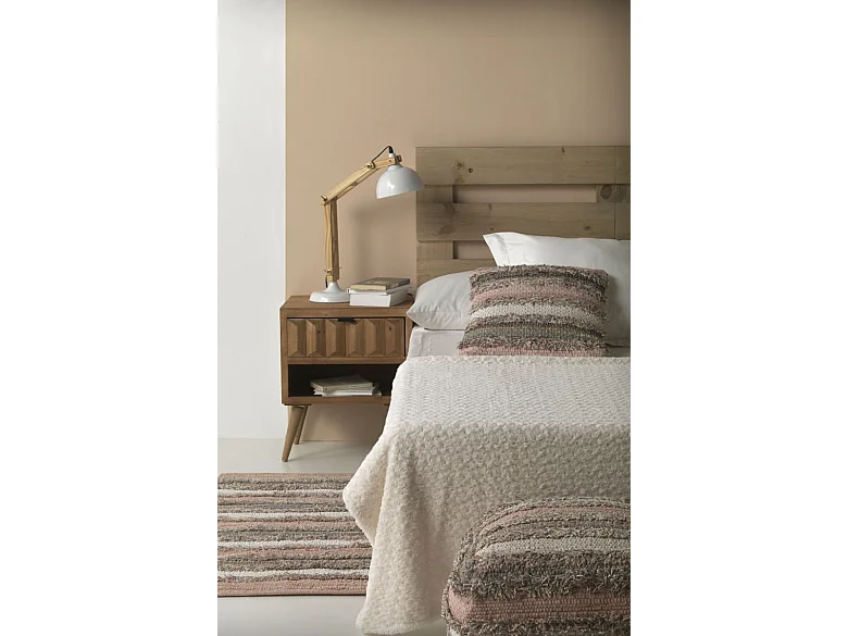 Sitzpuff aus Baumwolle und Polyester, 45 x 45 x 35 cm