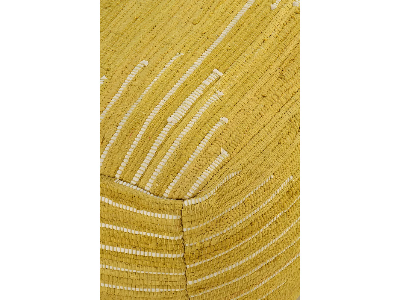 Puf algodón oro 45x45x35 cm