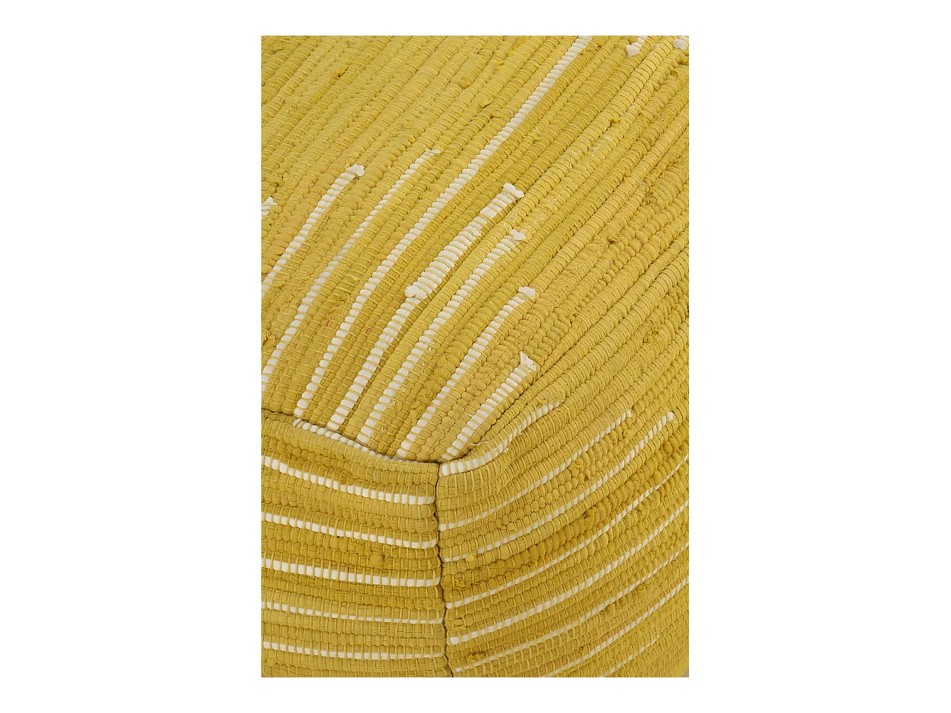 Pouf in cotone dorato 45x45x35 cm