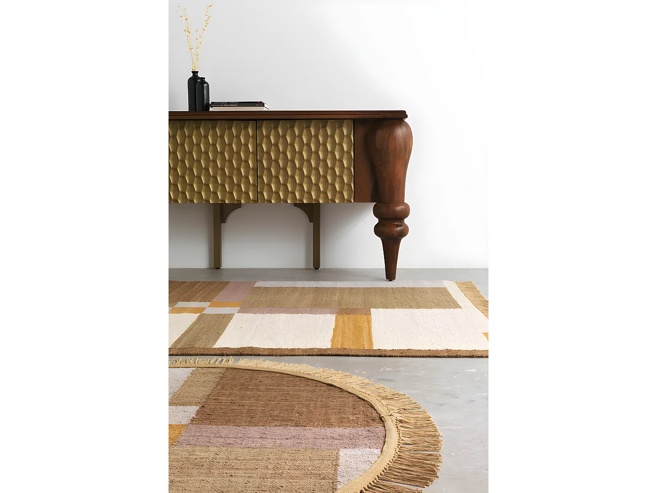 Tapete de algodão 120 cm diam.