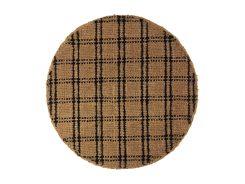 Teppich aus Kokosfaser, 210 cm Durchmesser.