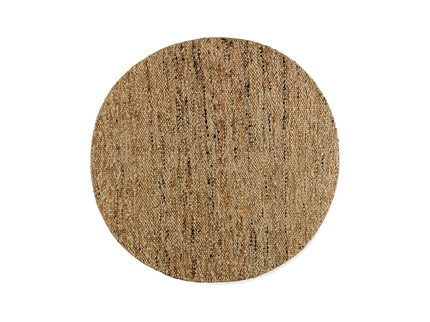 Tapis en jute et laine 240 cm diam.