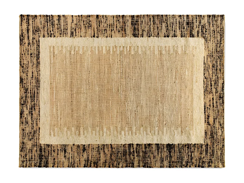 Juteteppich aus Wolle und Baumwolle, 120 x 180 cm