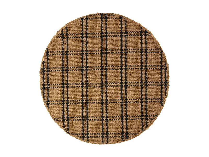 Teppich aus Kokosfaser, 180 cm Durchmesser.