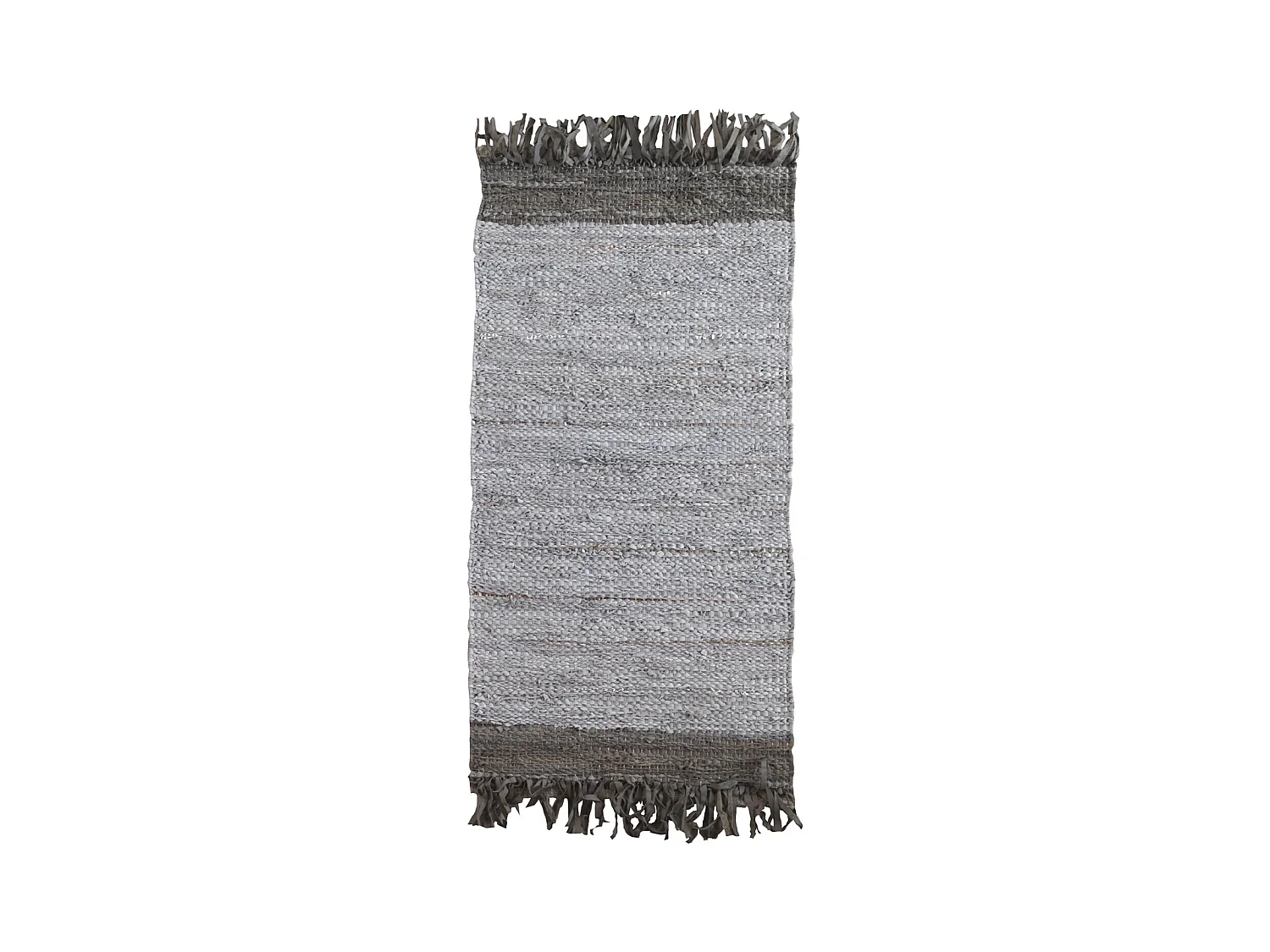 Tapis en cuir et coton 60x120 cm