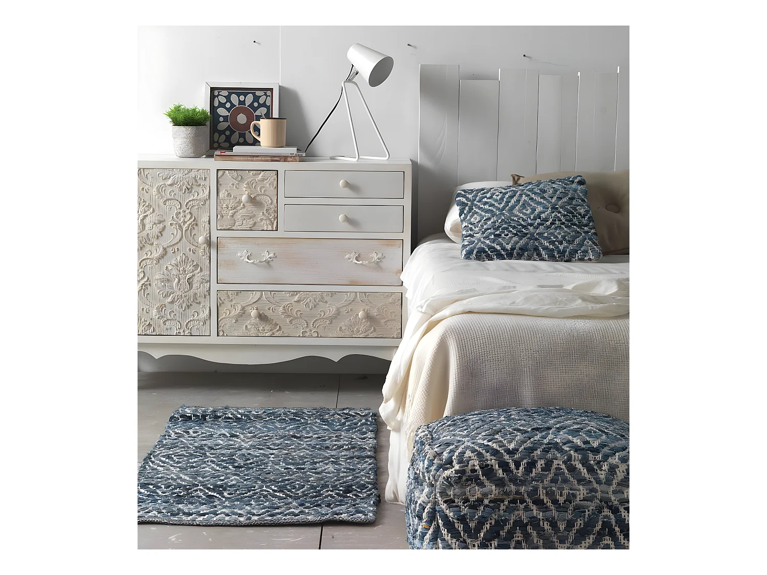 Tapete de algodão 60x120 cm