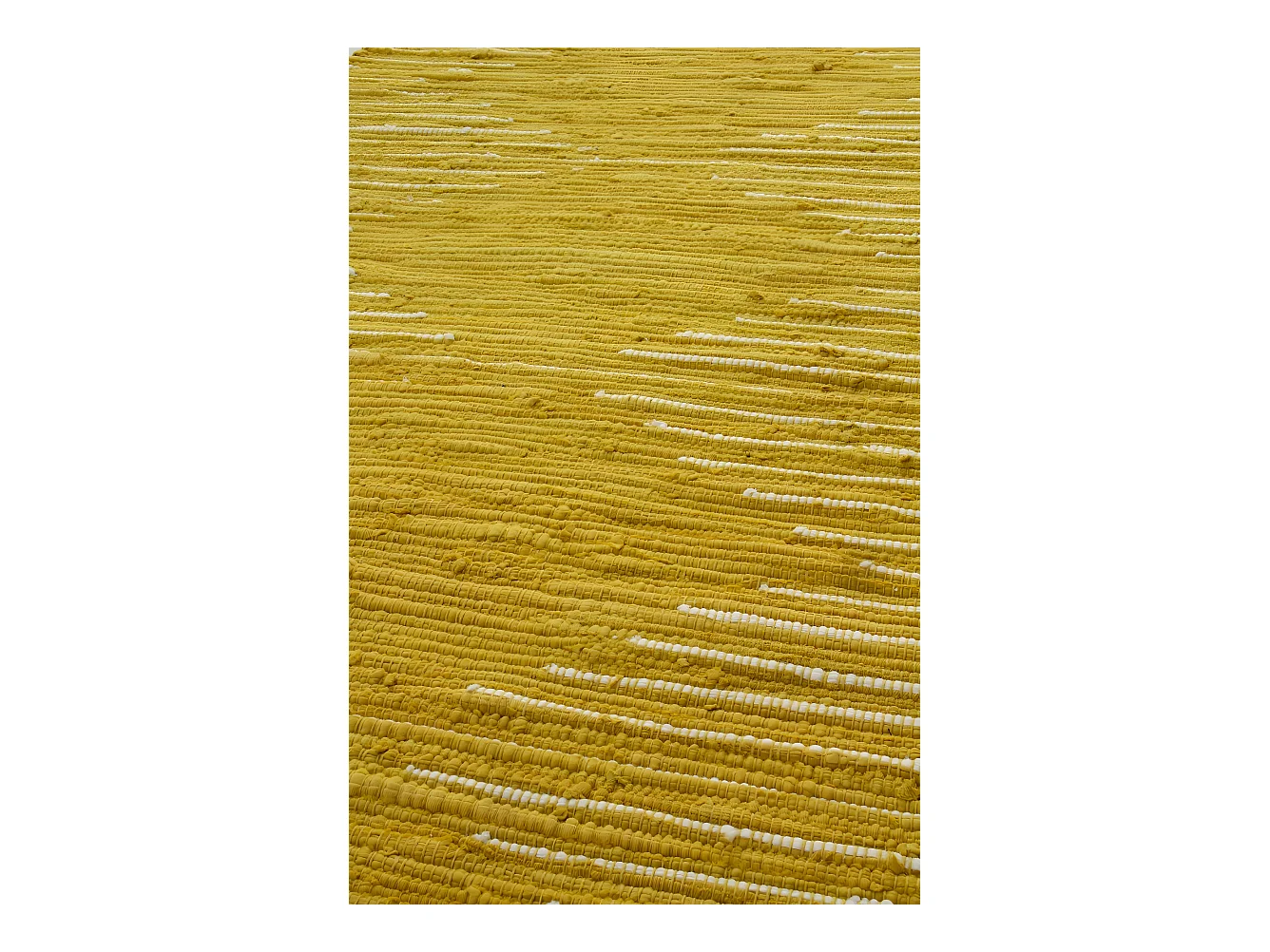 Goldfarbener Baumwollteppich 60x120 cm