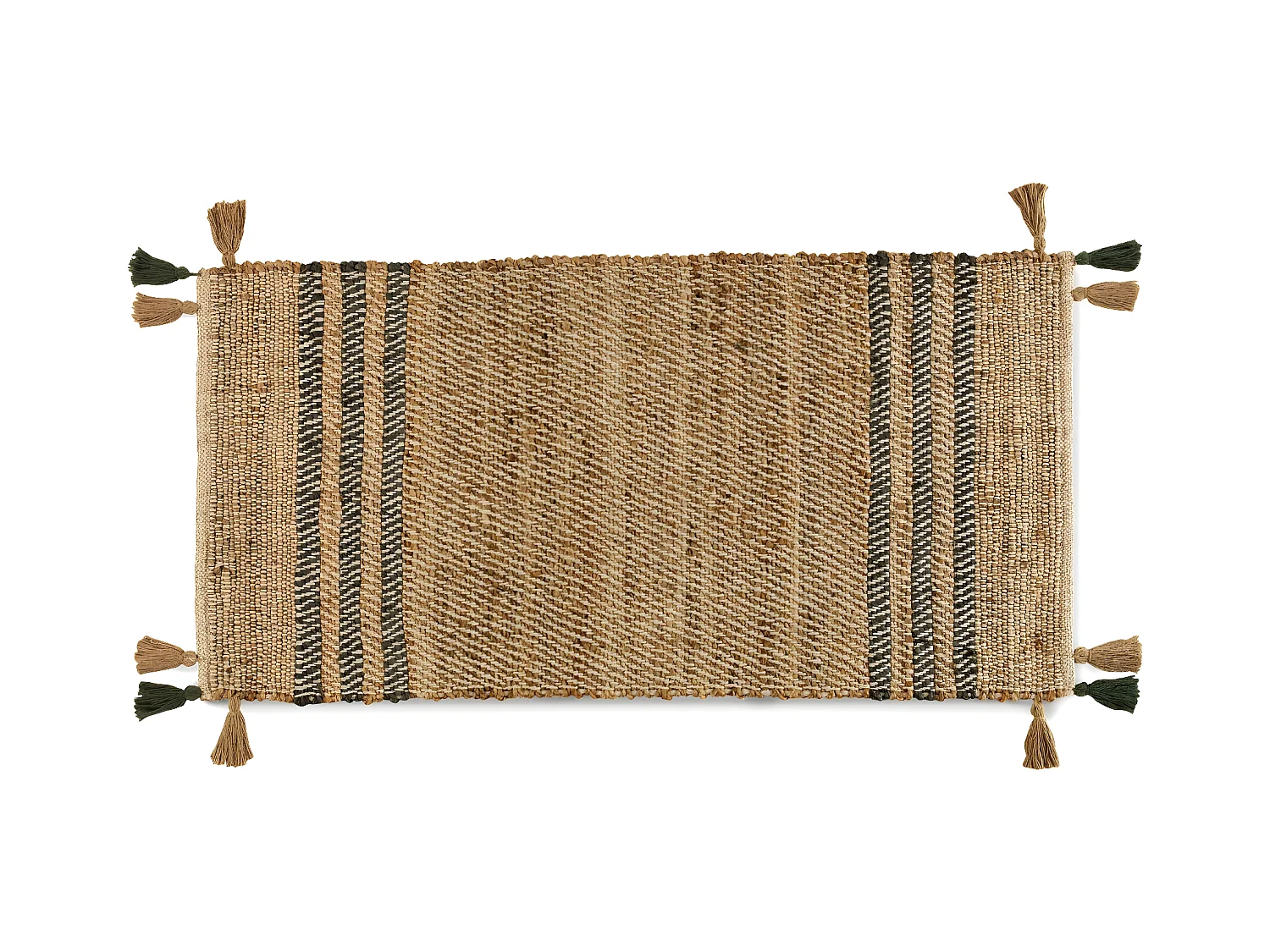 Alfombrilla yute y algodón 60x120 cm