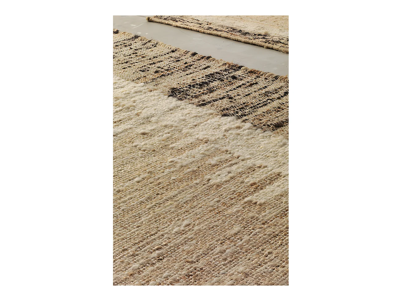 Matte aus Jutewolle und Baumwolle, 60 x 120 cm