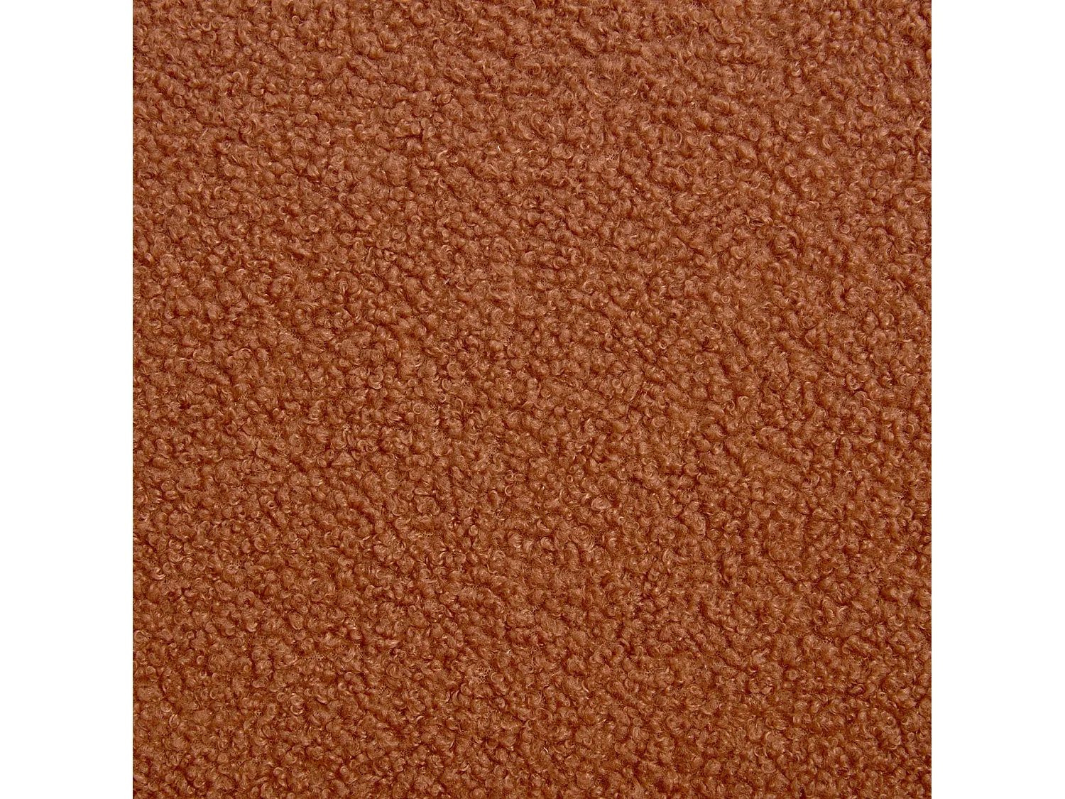 Poltrona scandinava per bambini in tessuto bouclé e legno di hevea Terracotta - 47x43.5x50 cm