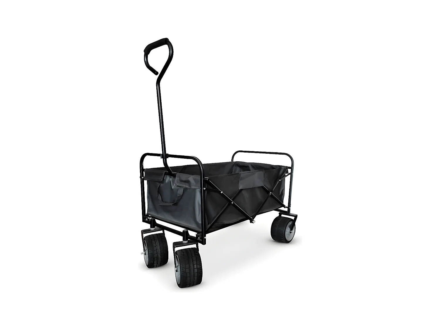 Chariot de Transport Pliable Campcruiser - Utilitaire Tout terrain Camping, Plage, Jardin 93 x 56 x 122 cm - Charge 80Kg