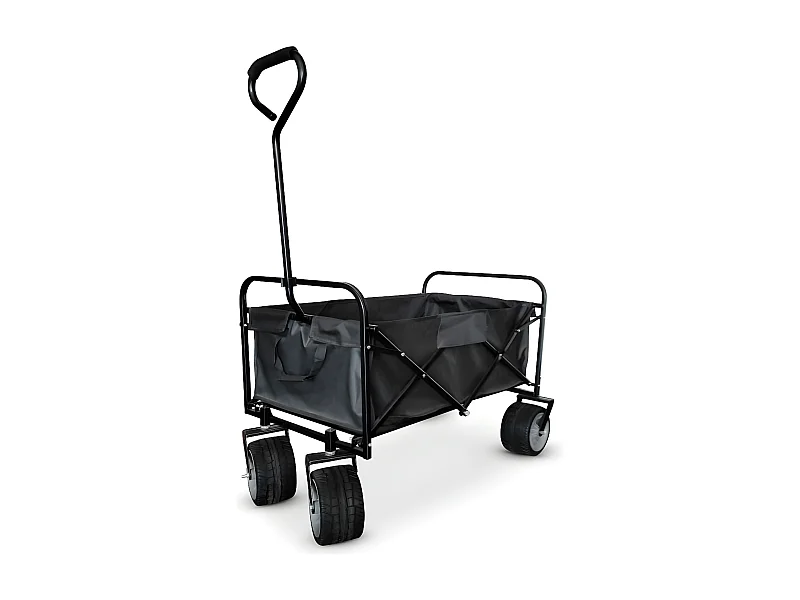 Chariot de Transport Pliable Campcruiser - Utilitaire Tout terrain Camping, Plage, Jardin 93 x 56 x 122 cm - Charge 80Kg