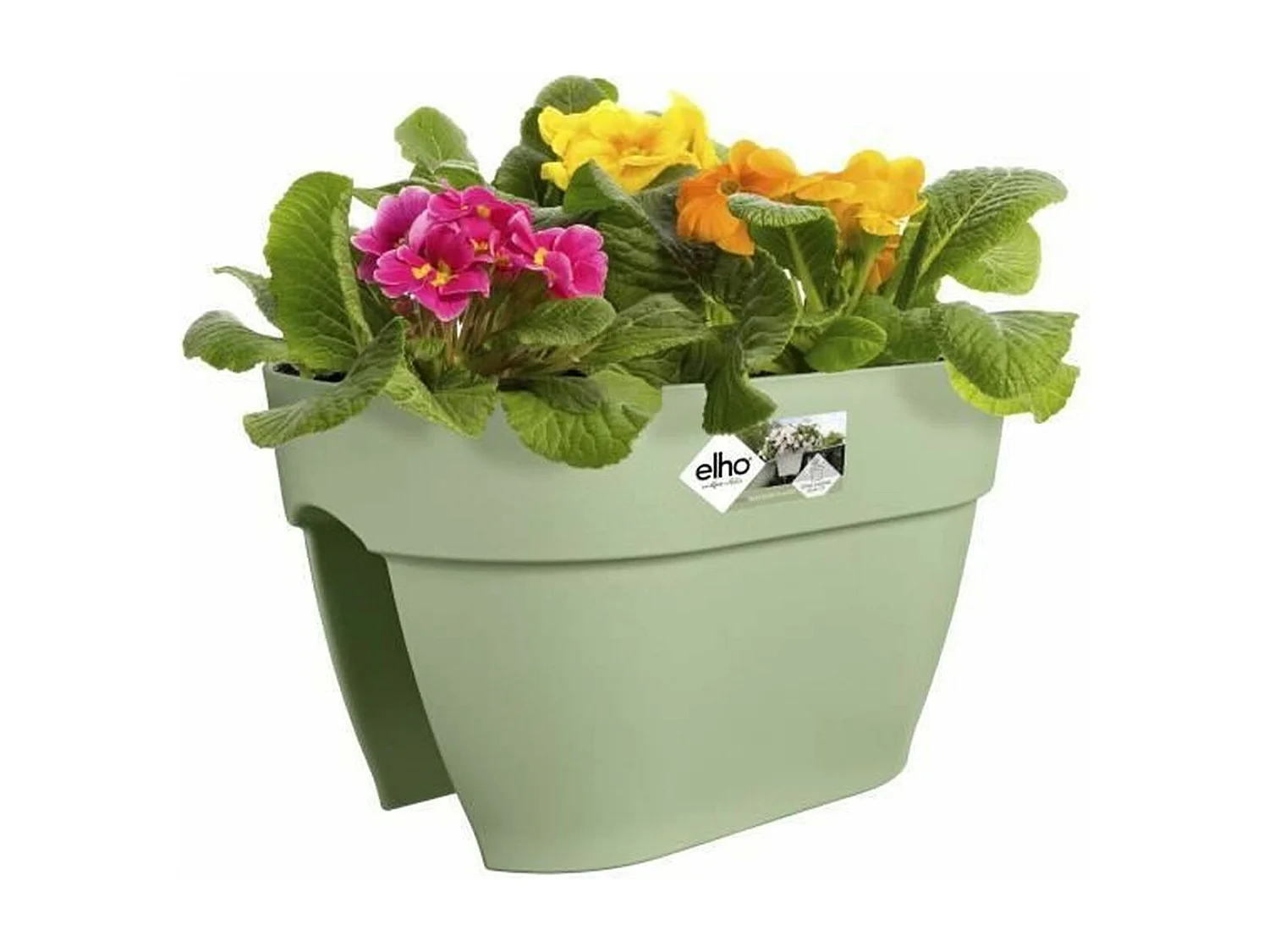 Pot de fleurs - Vibia Campana Flower Bridge 40 - Vert Pistache - Balcon extérieur - L 26 x W 39 x H 22 cm
