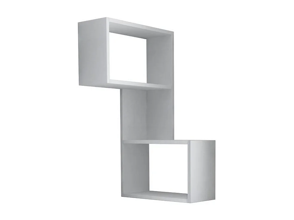 Prateleira de Parede Escandinava – 47 x 85,5 x 20 cm – Branca – Painel de Partículas