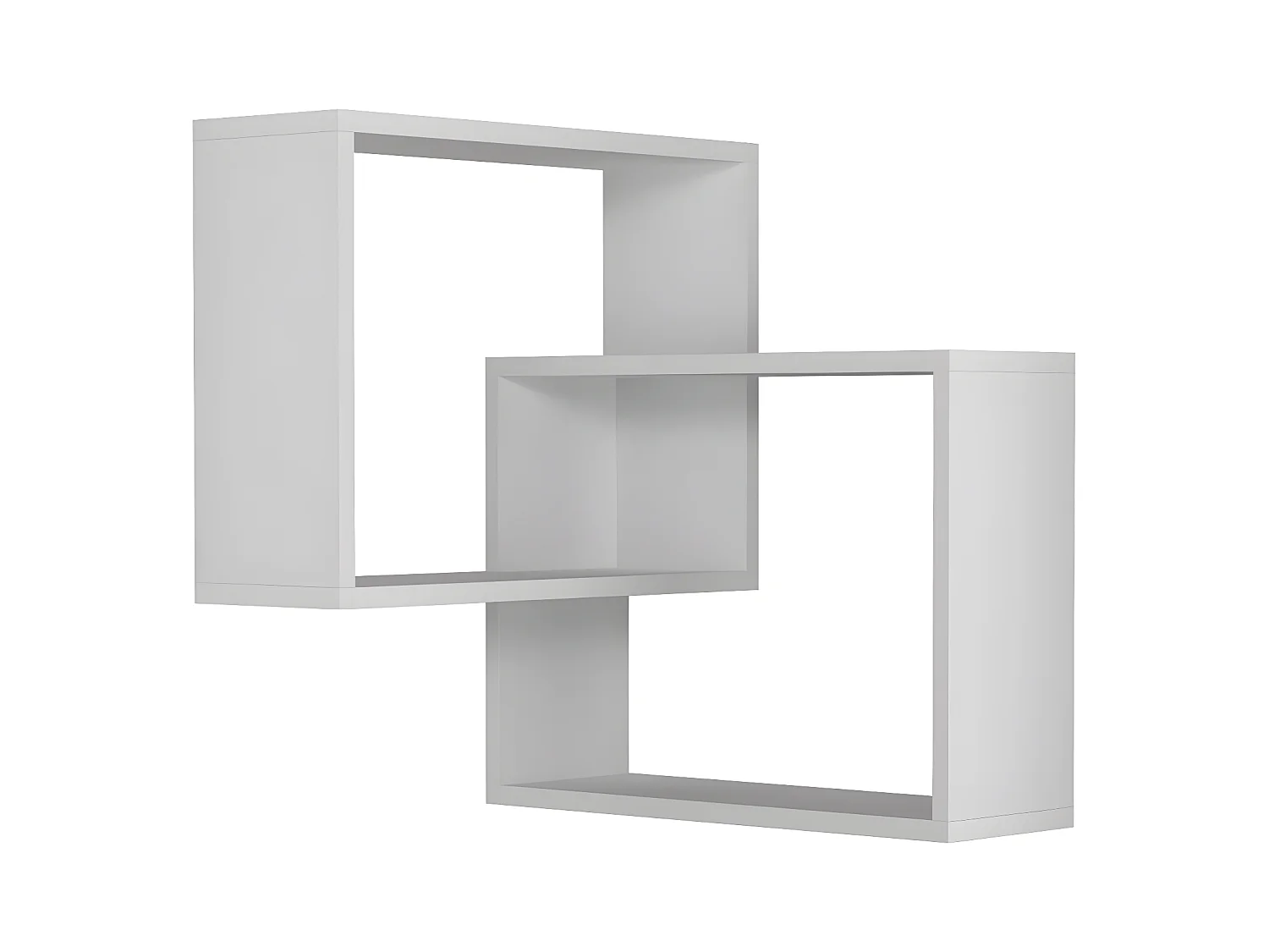 Etagère murale d'angle 2 étagères H68 cm - Ring