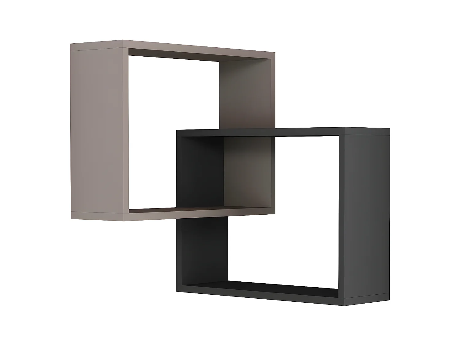 Etagère murale d'angle 2 étagères H68 cm - Ring