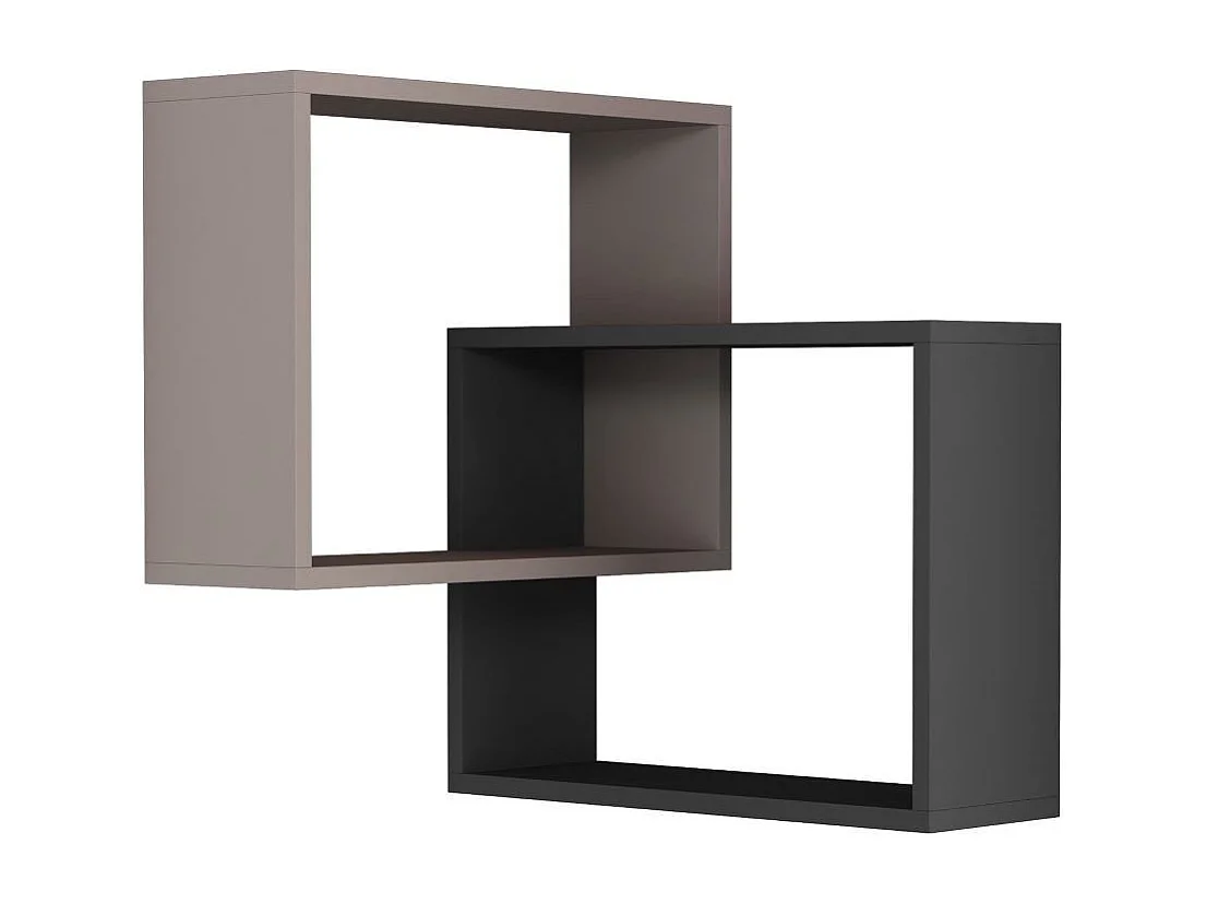 Etagère murale d'angle 2 étagères H68 cm - Ring