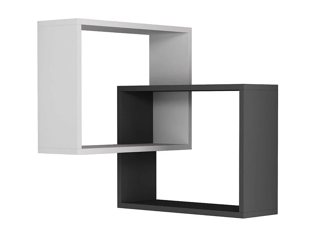 Hoekwandrek met 2 planken H68 cm - Ring