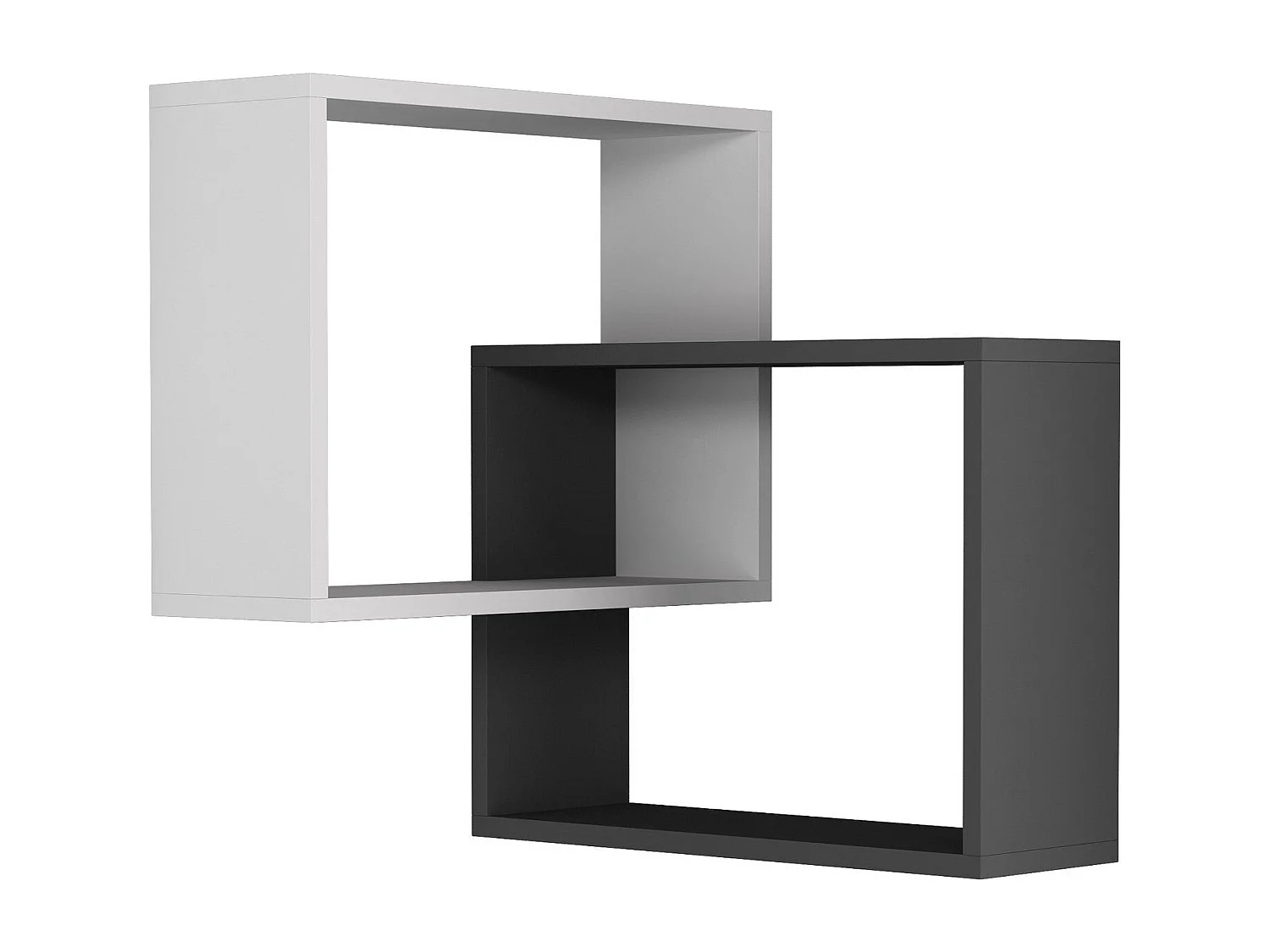 Hoekwandrek met 2 planken H68 cm - Ring