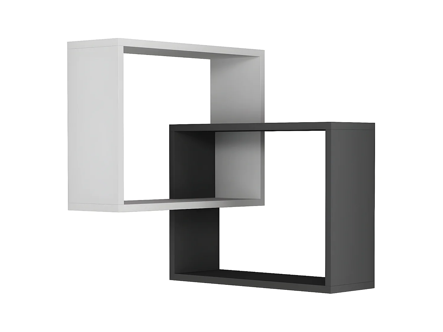 Etagère murale d'angle 2 étagères H68 cm - Ring
