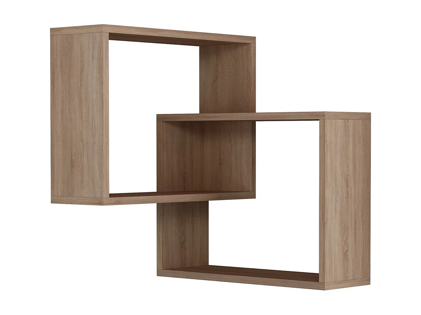 Hoekwandrek met 2 planken H68 cm - Ring