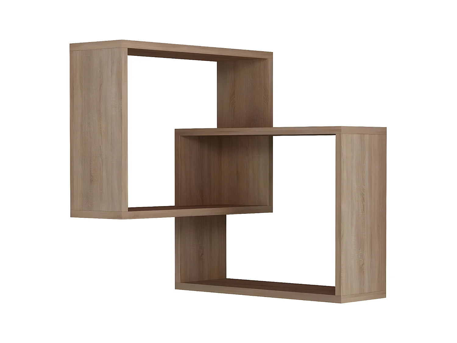 Etagère murale d'angle 2 étagères H68 cm - Ring
