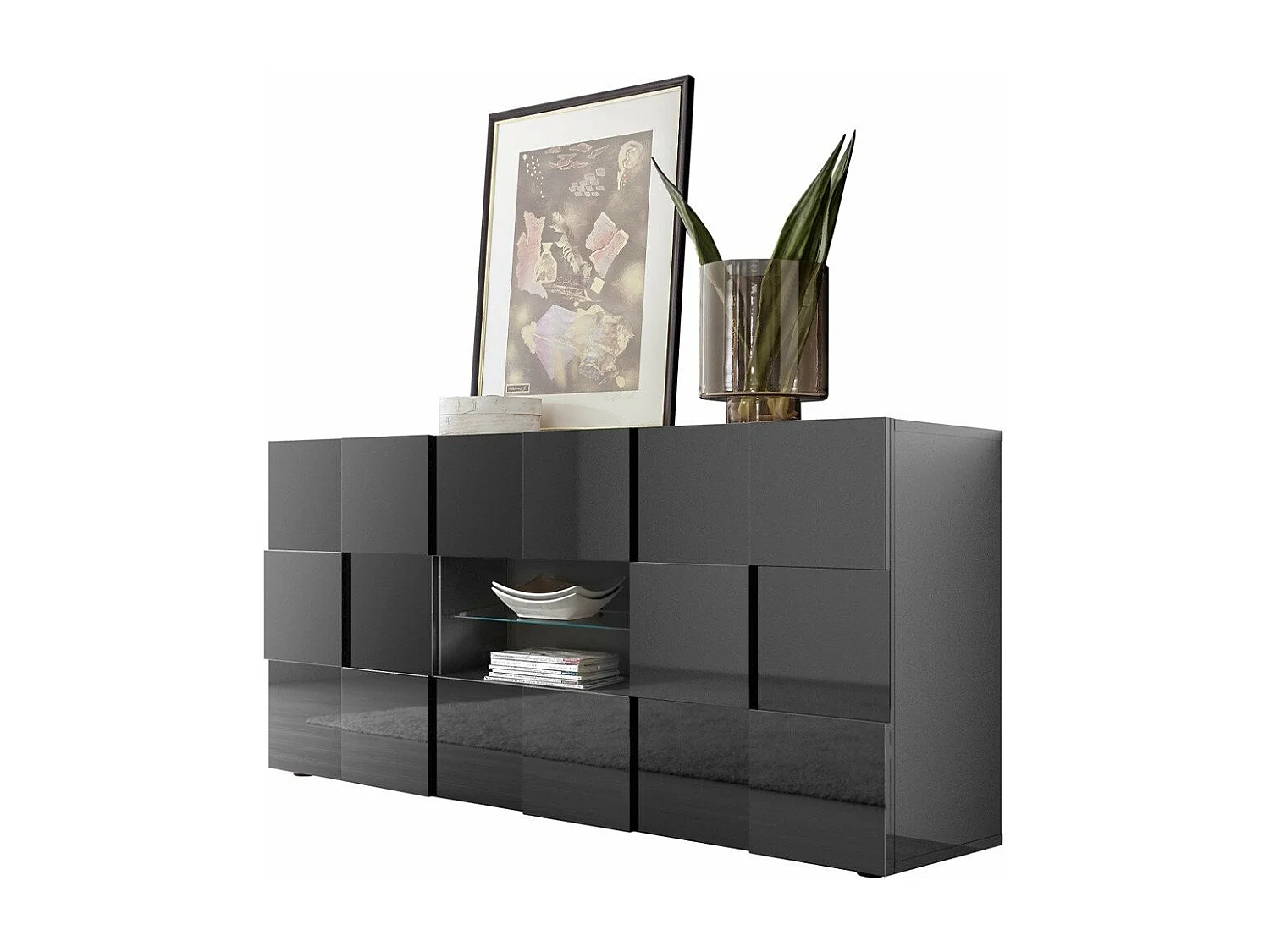 Buffet 2 portes 2 tiroirs L181 cm - Dama