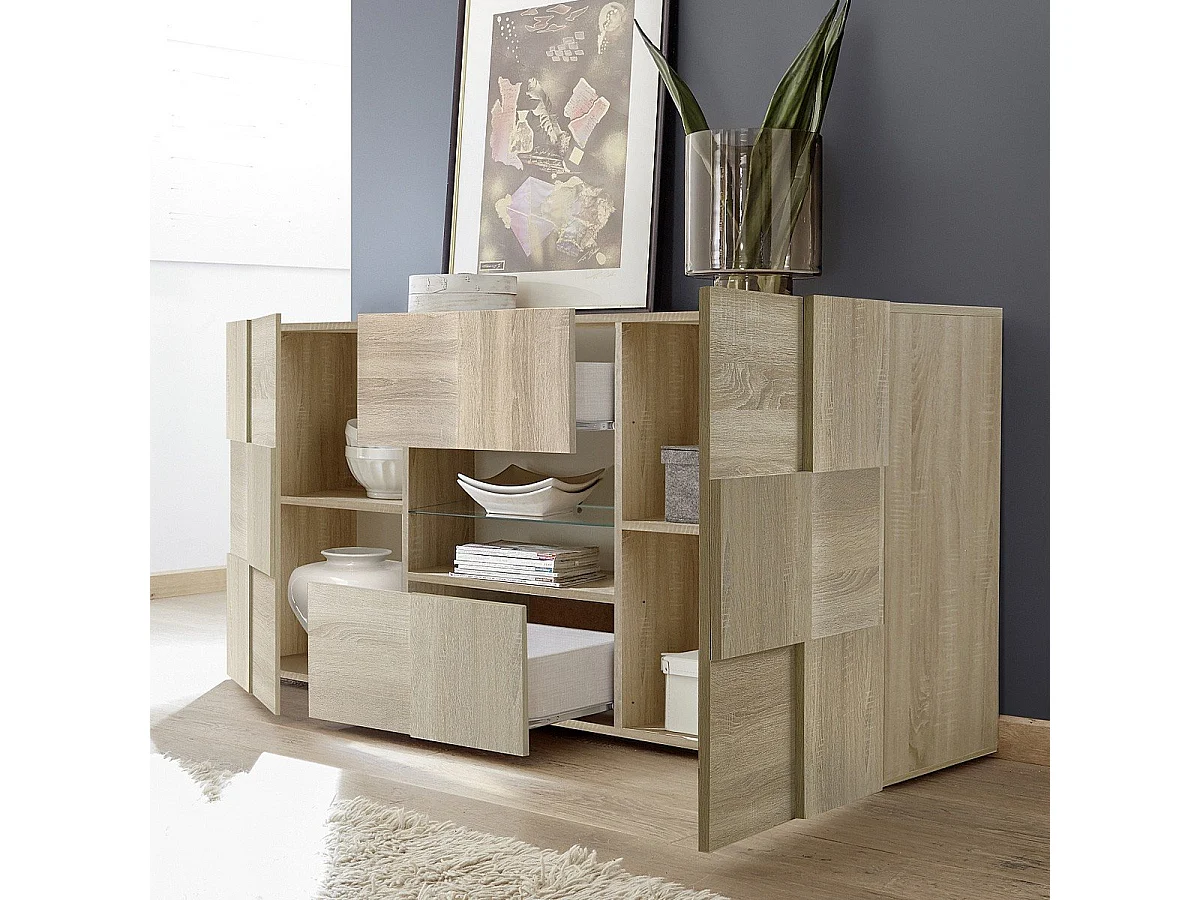 Buffet 2 portes 2 tiroirs L181 cm - Dama